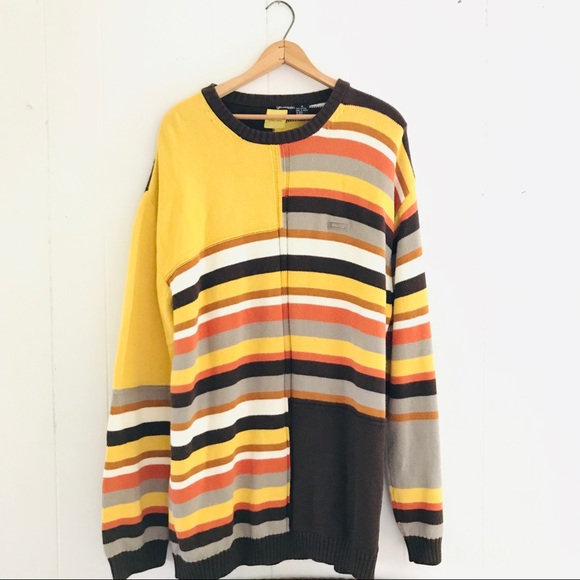 Enyce Other - Enyce Oversized Retro Color Striped Knit Sweater